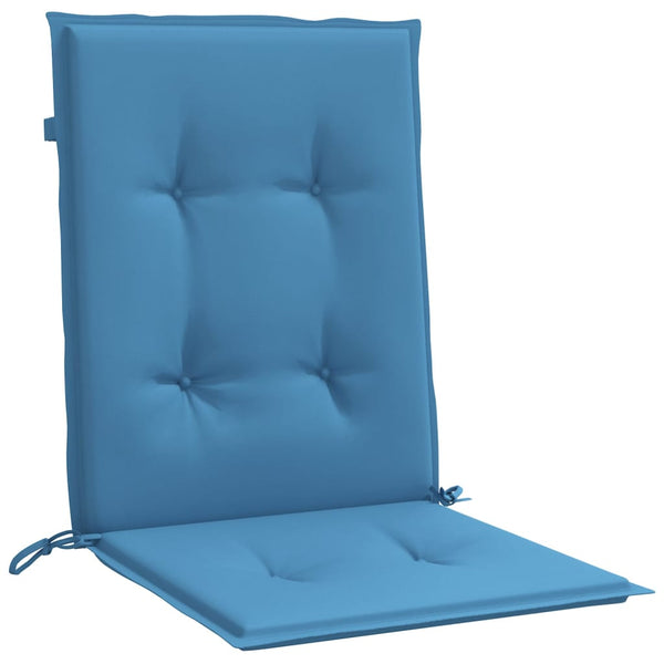 Niedriglehner Auflagen 6er Set Blau 100x50 cm