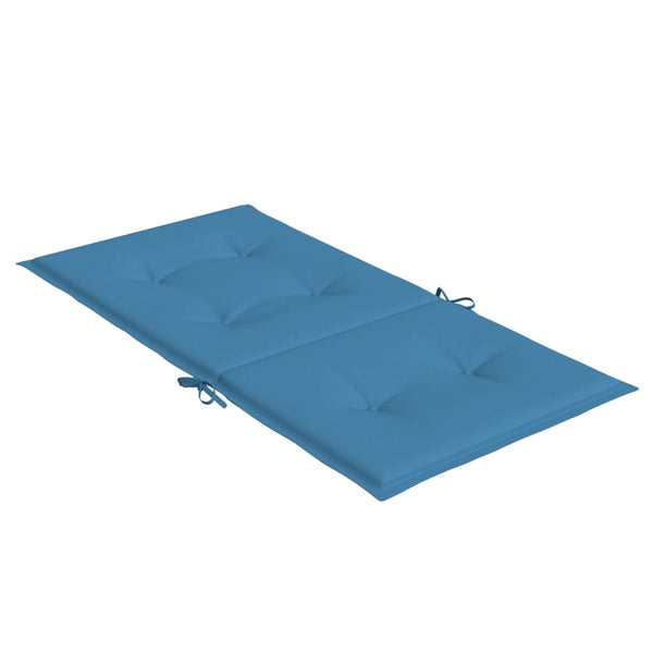 Niedriglehner Auflagen 6er Set Blau 100x50 cm