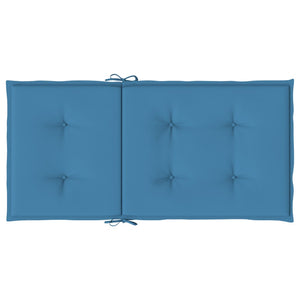 Niedriglehner Auflagen 6er Set Blau 100x50 cm
