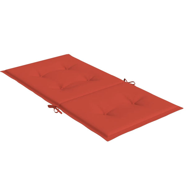Niedriglehner Auflagen 4er Set Rot Melange