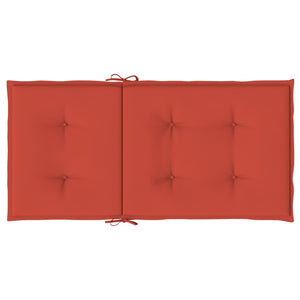 Niedriglehner Auflagen 4er Set Rot Melange