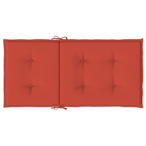 Niedriglehner Auflagen 4er Set Rot Melange