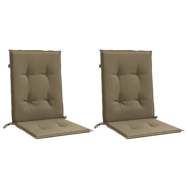 Niedriglehner Auflagen 2er Set Taupe