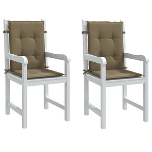 Niedriglehner Auflagen 2er Set Taupe