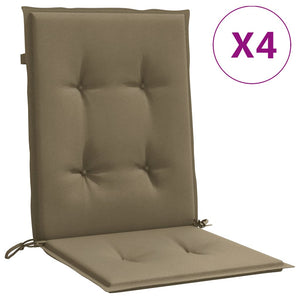Niedriglehner Auflagen 4er Set Taupe