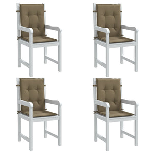 Niedriglehner Auflagen 4er Set Taupe