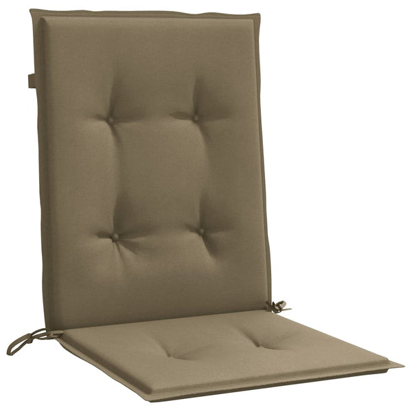 Niedriglehner Auflagen 6er Set Taupe 100x50 cm