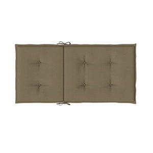 Niedriglehner Auflagen 6er Set Taupe 100x50 cm