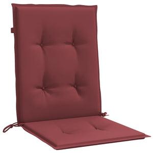 vidaXL Coussins pour chaises basses 4 pcs Mélange rouge bordeaux 100x50x4 cm Tissu
