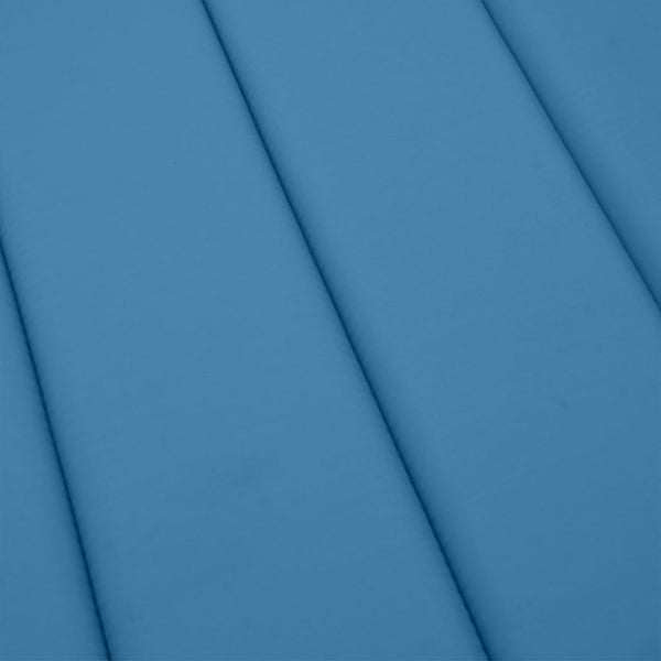 Sonnenliegen Auflage Melange Blau 186x58 cm