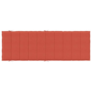 Sonnenliegen Auflage Rot 186x58 cm