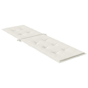 Liegestuhl Auflage Melange Creme 180x50x4cm