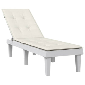 Liegestuhl Auflage Melange Creme 180x50x4cm