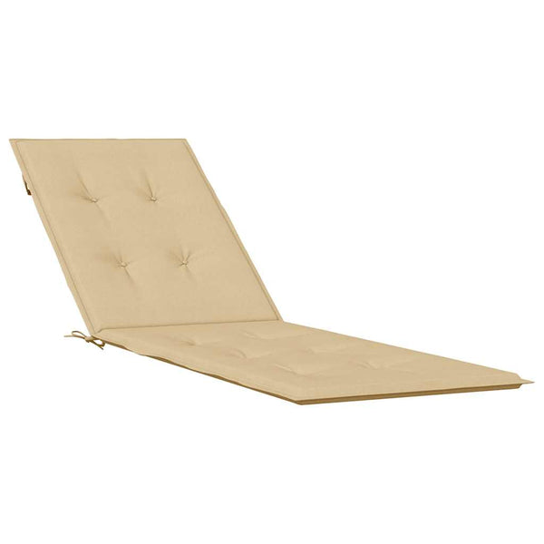 Liegestuhl Auflage Melange Beige 180x50x4 cm