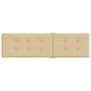 Liegestuhl Auflage Melange Beige 180x50x4 cm