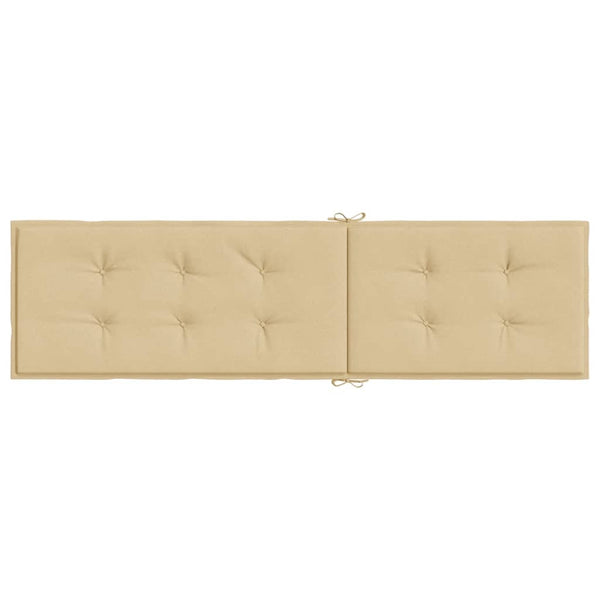 Liegestuhl Auflage Melange Beige 180x50x4 cm