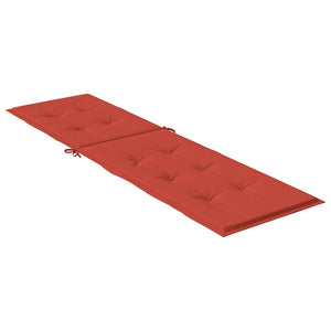 Liegestuhl Auflage Melange Rot 180x50x4cm