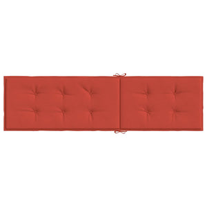 Liegestuhl Auflage Melange Rot 180x50x4cm
