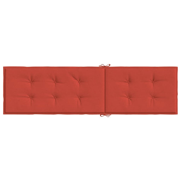 Liegestuhl Auflage Melange Rot 180x50x4cm