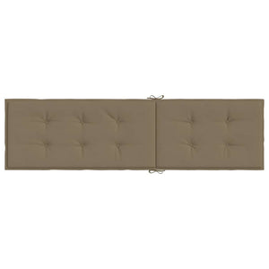 Liegestuhl Auflage Melange Taupe 180x50x4cm