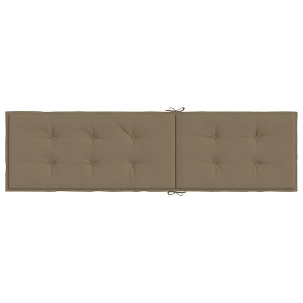 Liegestuhl Auflage Melange Taupe 180x50x4cm