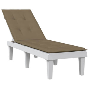 Liegestuhl Auflage Melange Taupe 180x50x4cm