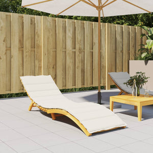 Sonnenliegen Auflage Creme Melange 200x50 cm