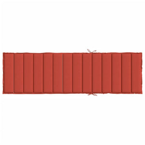 Sonnenliegen Auflage Rot Melange 200x50 cm