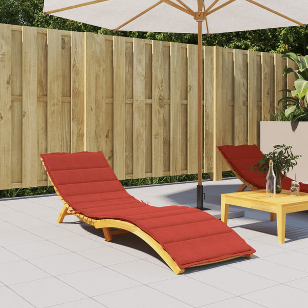 Sonnenliegen Auflage Rot 200x60 cm