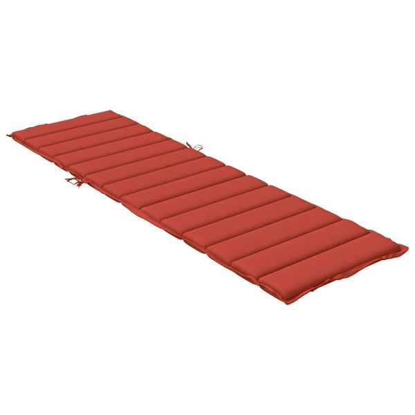 Sonnenliegen Auflage Rot 200x60 cm
