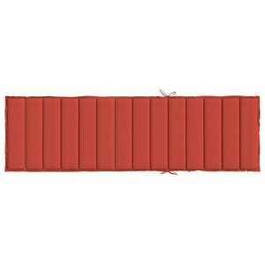 Sonnenliegen Auflage Rot 200x60 cm