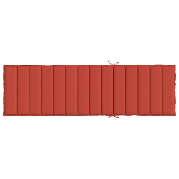 Sonnenliegen Auflage Rot 200x60 cm
