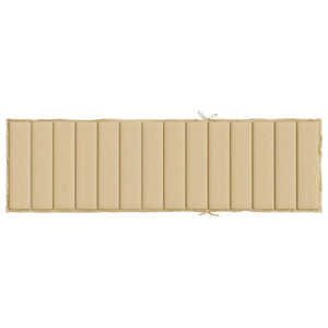Sonnenliegen Auflage Beige 200x70 cm