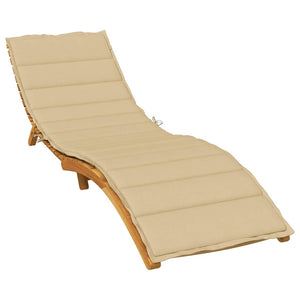 Sonnenliegen Auflage Beige 200x70 cm
