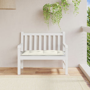 Gartenbank Auflage Melange Creme 100x50 cm
