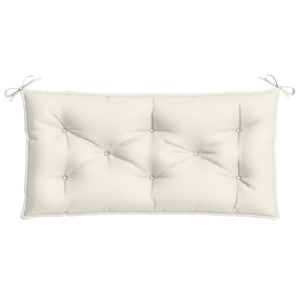Gartenbank Auflage Melange Creme 100x50 cm