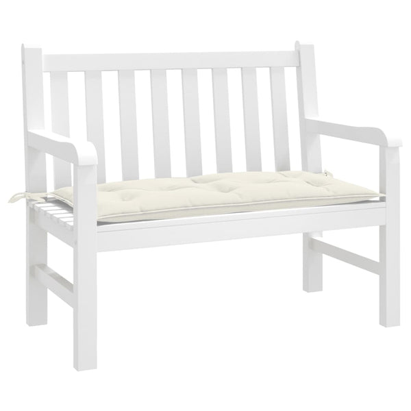 Gartenbank Auflage Melange Creme 100x50 cm