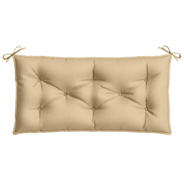 Beige Gartenbank Auflage 100x50 cm