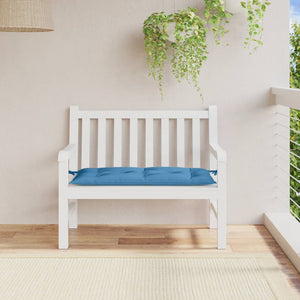 Gartenbank Auflage Blau Melange 100x50 cm