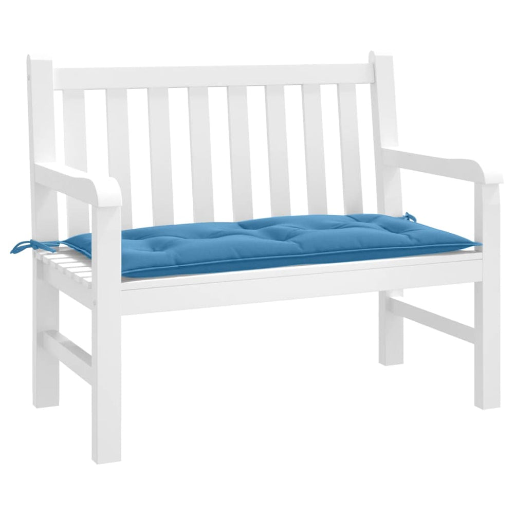 Gartenbank Auflage Blau Melange 100x50 cm