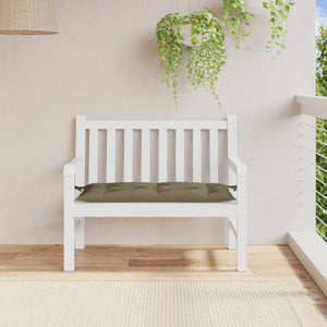 Gartenbank Auflage Melange Taupe 100x50 cm