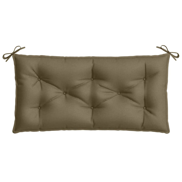 Gartenbank Auflage Melange Taupe 100x50 cm