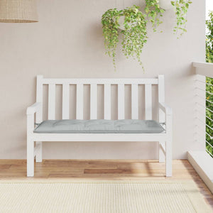 Gartenbank Auflage Hellgrau 120x50 cm