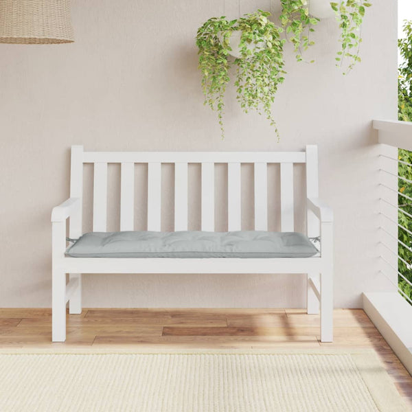 Gartenbank Auflage Hellgrau 120x50 cm