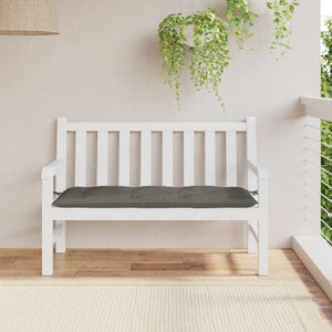 Gartenbank Auflage Dunkelgrau 120x50 cm