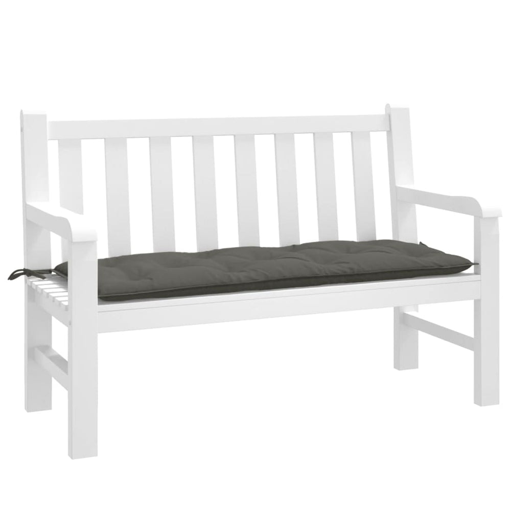 Gartenbank Auflage Dunkelgrau 120x50 cm