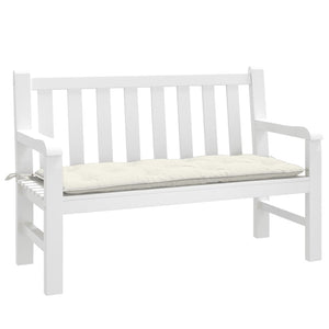Gartenbank Auflage Melange Creme 120x50 cm