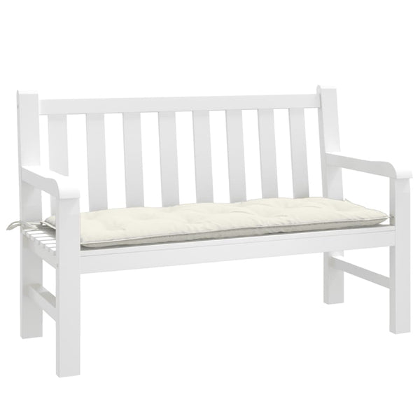 Gartenbank Auflage Melange Creme 120x50 cm