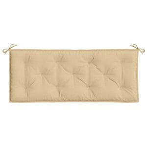 Beige Gartenbank Auflage 120x50 cm