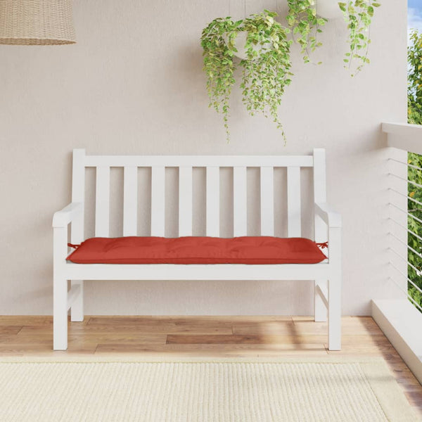 Gartenbank Auflage Melange Rot 120 cm